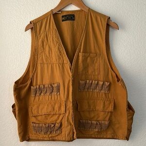 VINTAGE 1970 water repellent 100% cotton duck 
Utility Vest by Kmart  Sz XL